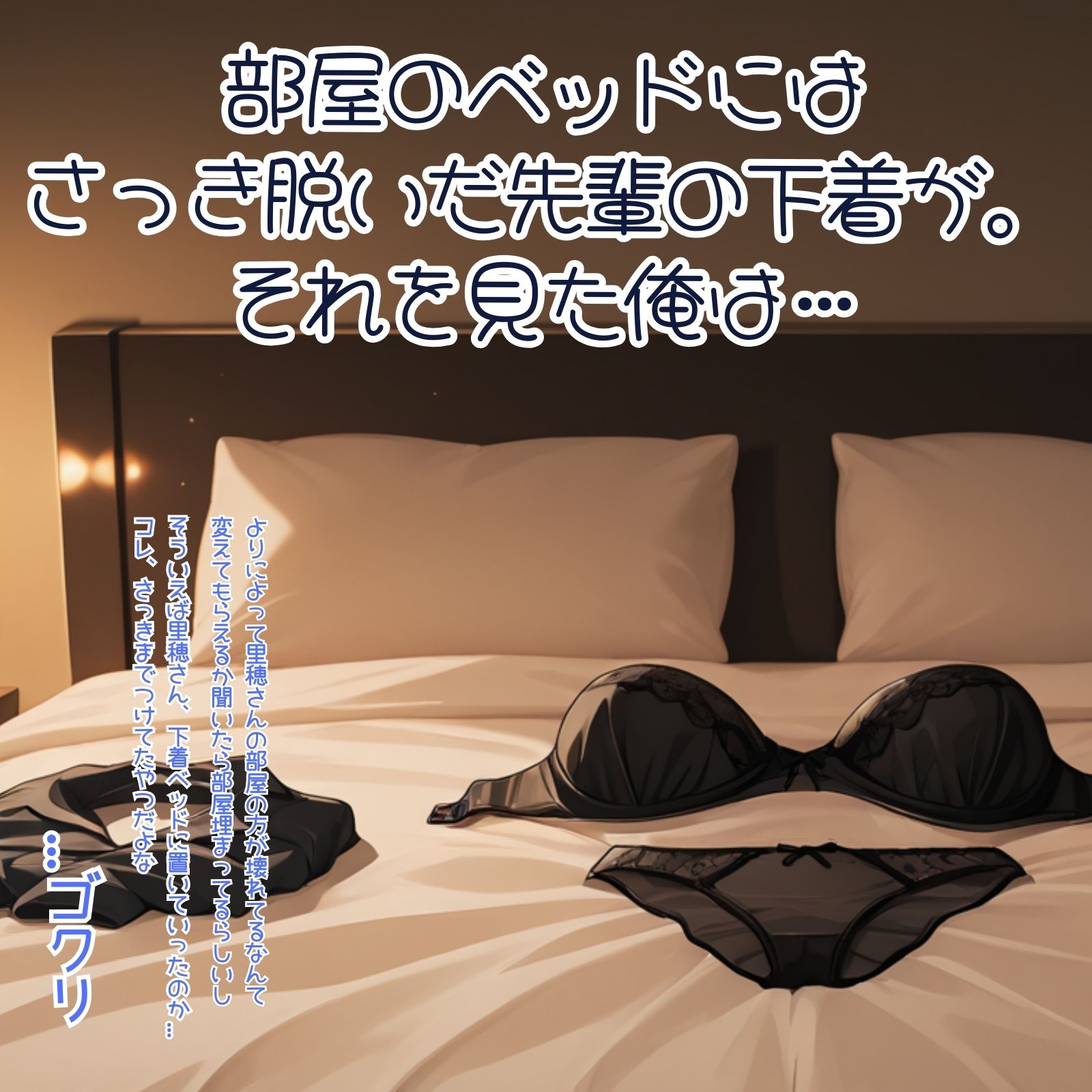 元・童貞の俺は爆乳先輩の下着でコッソリ抜いてしまう。 サンプル画像2