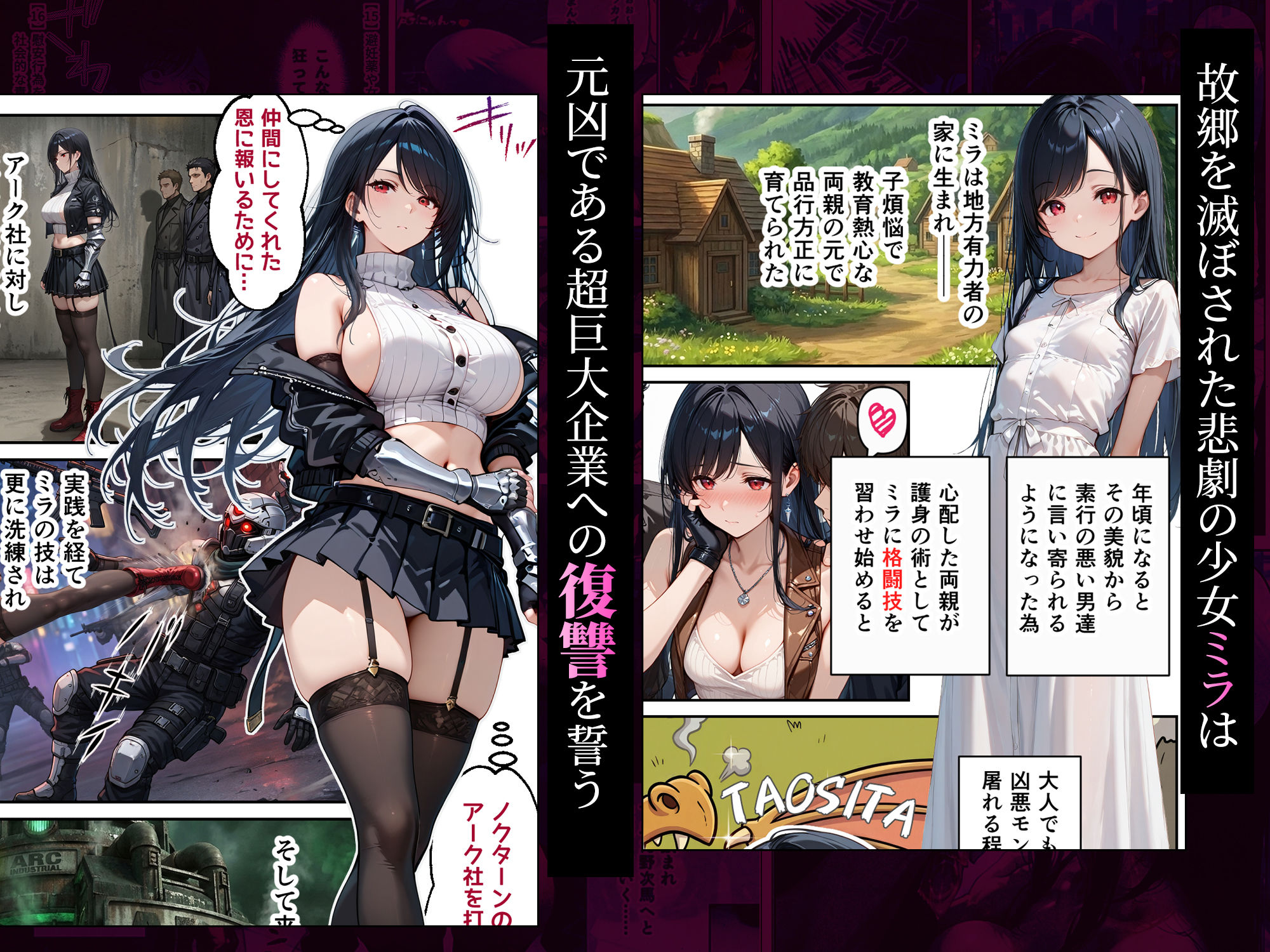 女復讐者は返り討ちに遭い、市民の慰安係へ堕ちる サンプル画像2