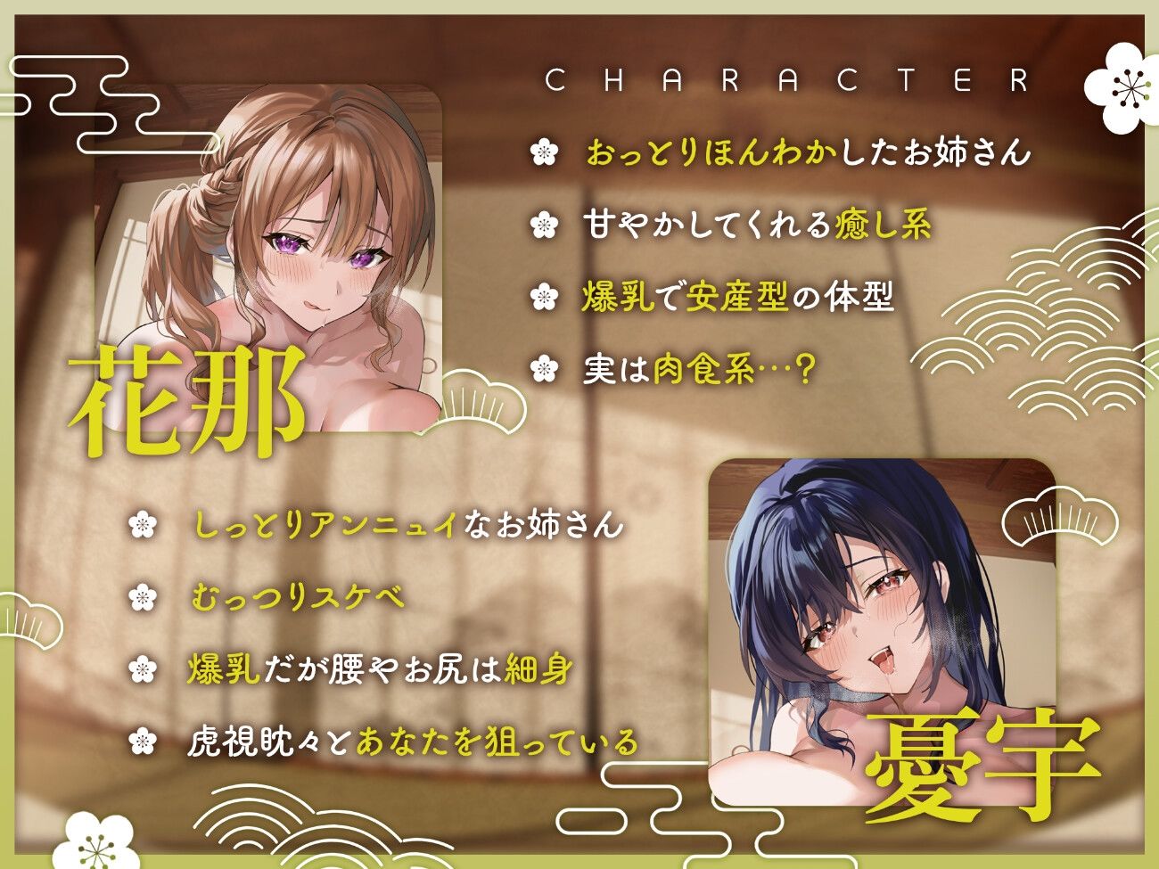 宿屋のドスケベお姉さん×2に夜○いされて搾精される夜 サンプル画像1