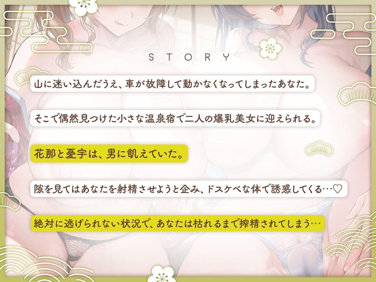 宿屋のドスケベお姉さん×2に夜○いされて搾精される夜 サンプル画像3