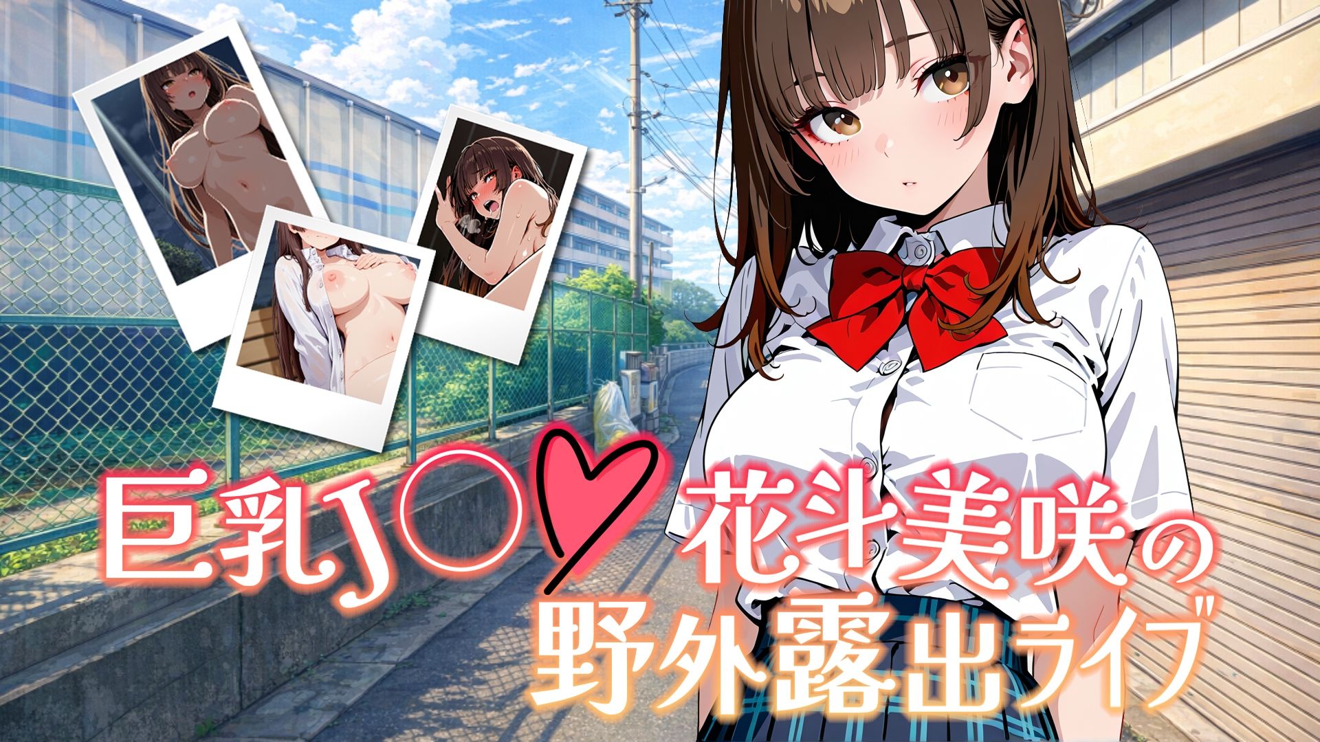 巨乳J◯花斗美咲の野外露出ライブ サンプル画像1