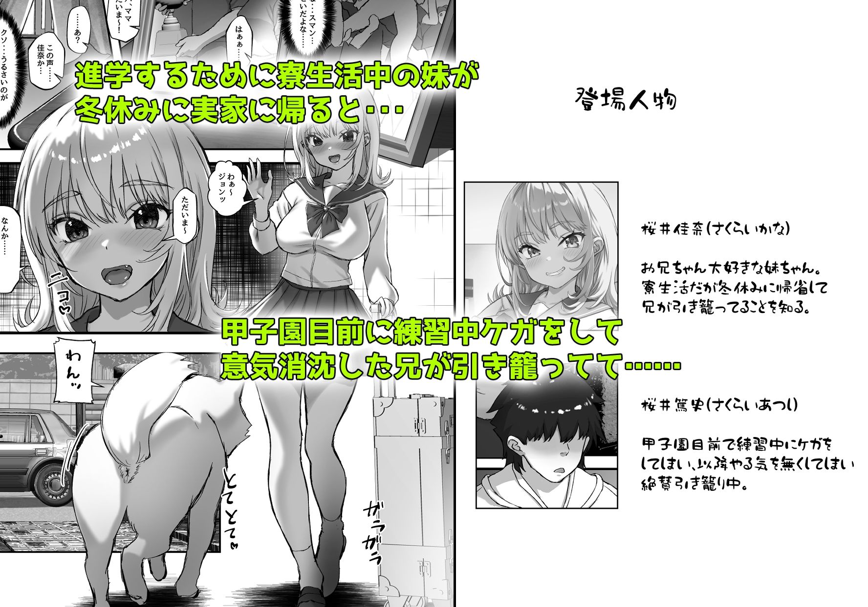 巨乳ちゃんなお兄ちゃん好き好き妹J系がヘタレ兄貴をおま〇こ使って更生させちゃう話。 サンプル画像1