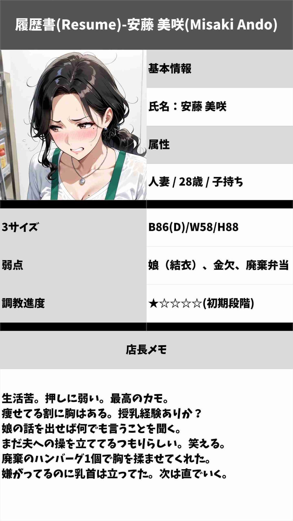 店長田所の「裏」人事考課ファイル サンプル画像2