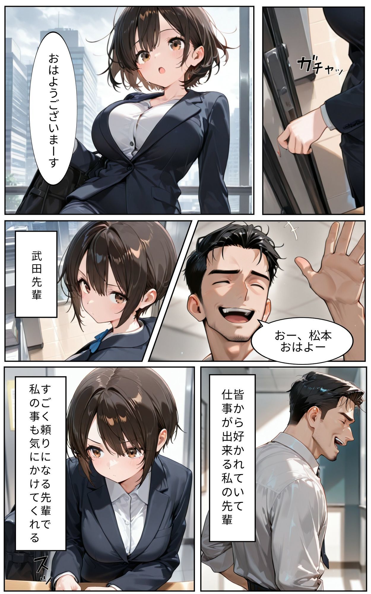 後輩OL先輩と家でヤる サンプル画像1