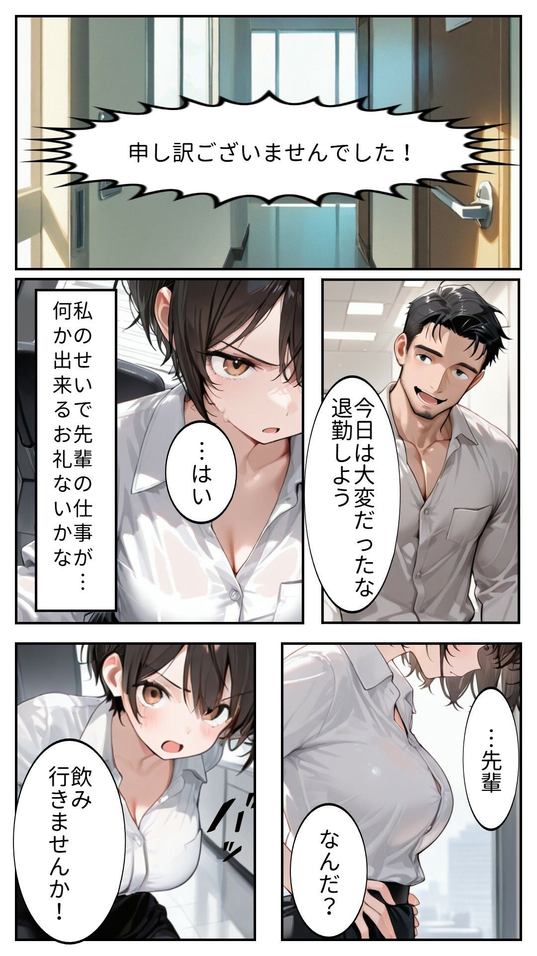 後輩OL先輩と家でヤる サンプル画像3