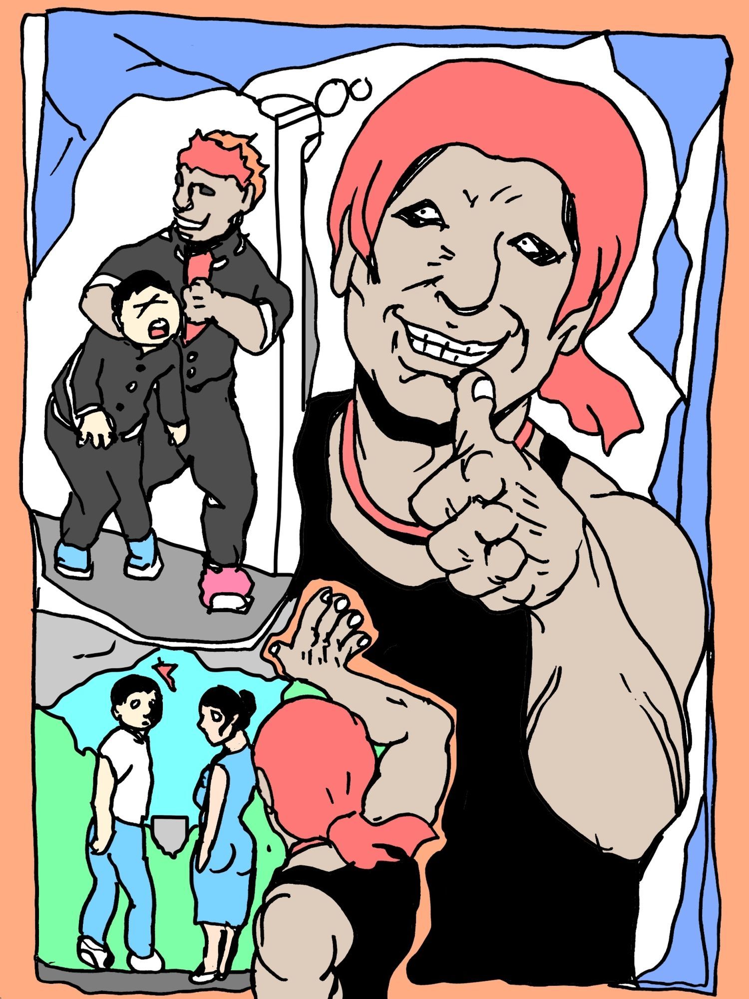 数年ぶりに再会した親友とその奥さんと仲良くなれて幸せです サンプル画像2