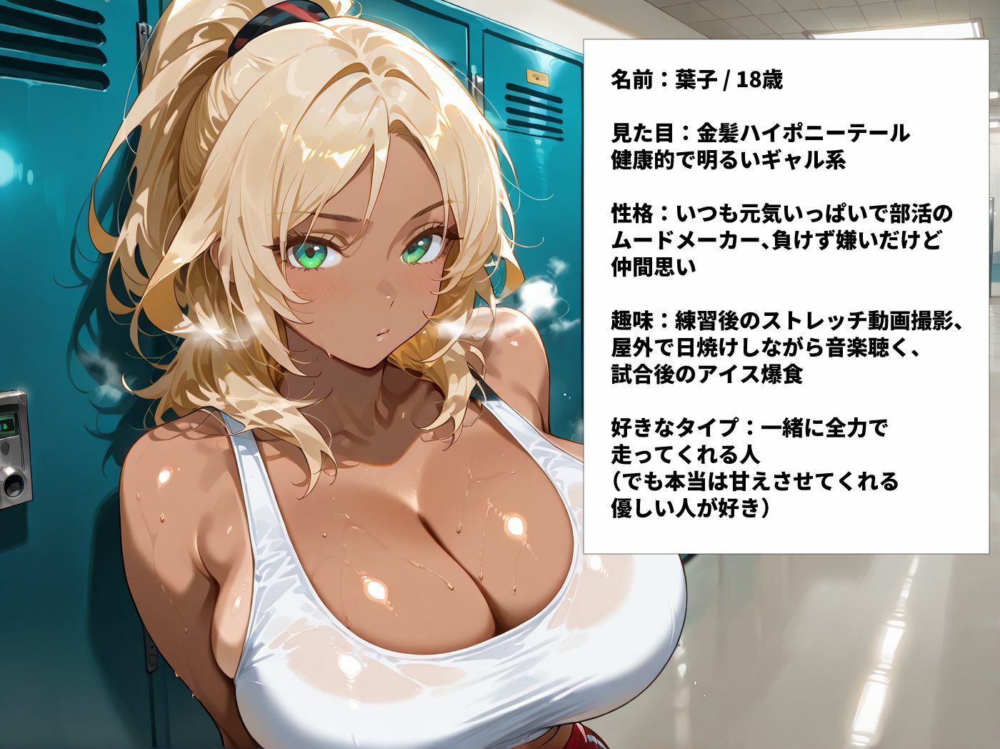 日焼け陸上部巨乳JKを部室に呼び出し汗だくセックス サンプル画像1