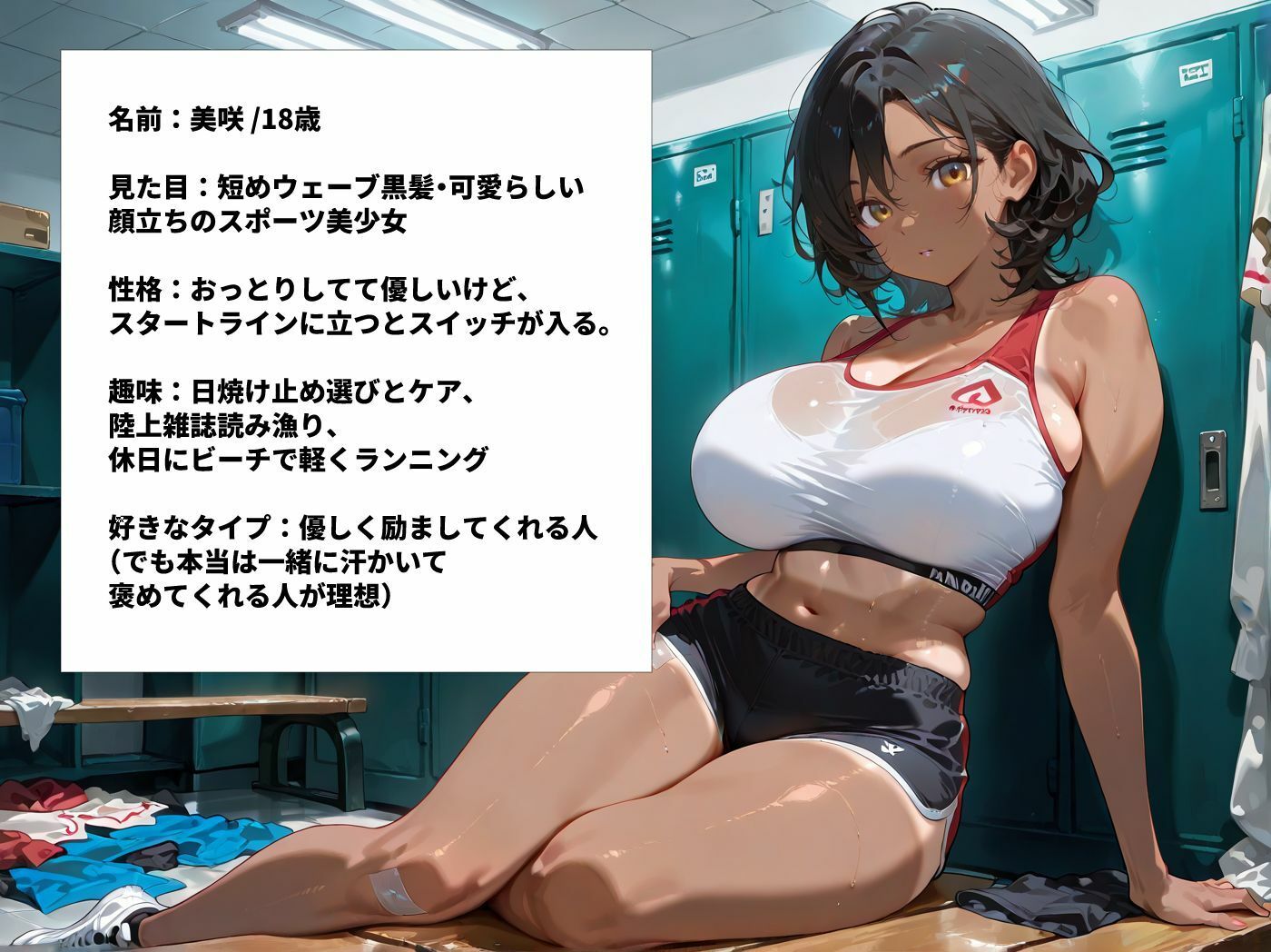 日焼け陸上部巨乳JKを部室に呼び出し汗だくセックス サンプル画像7