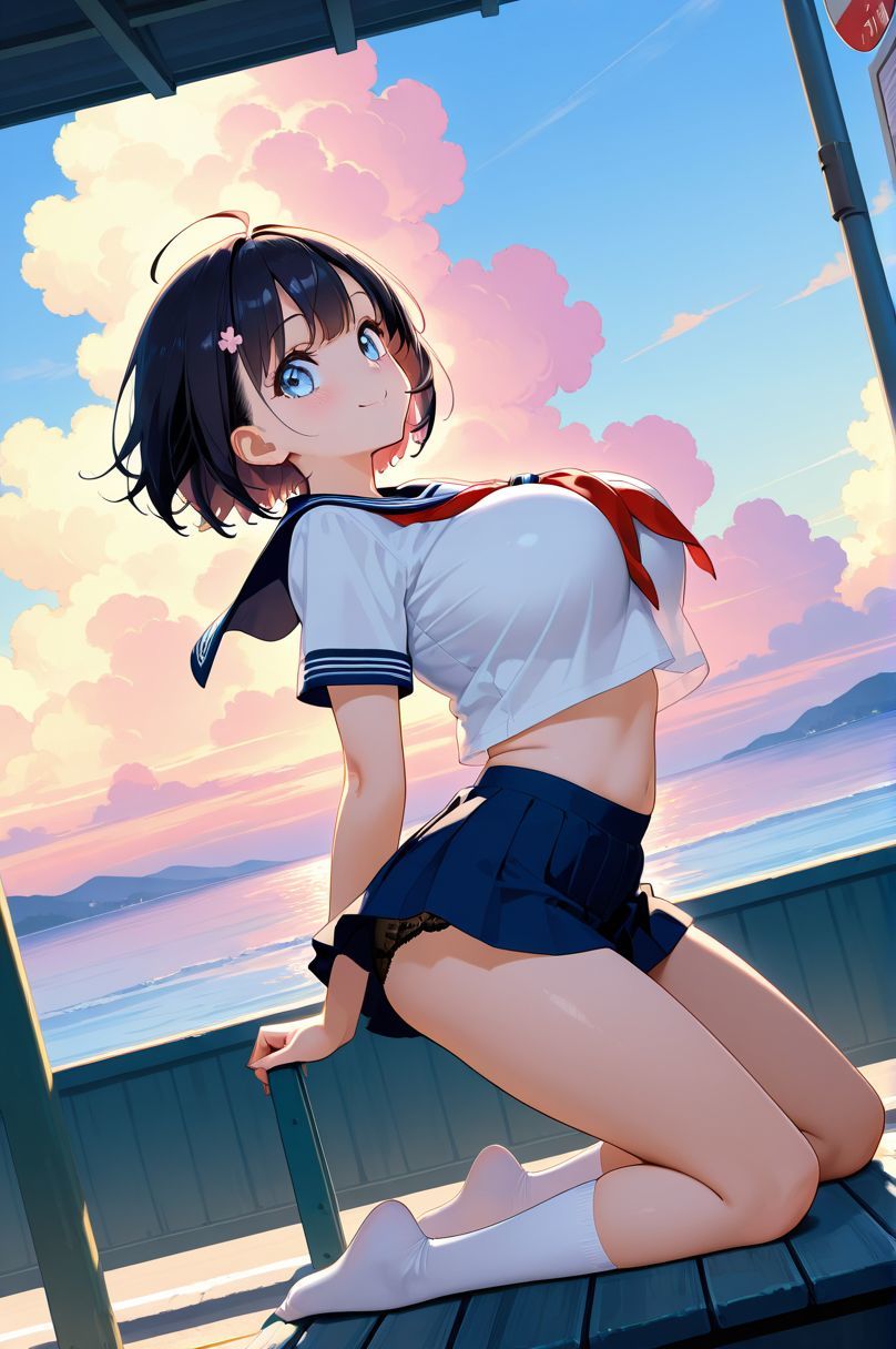 最終バスまでの理性崩壊カウントダウン。 サンプル画像1