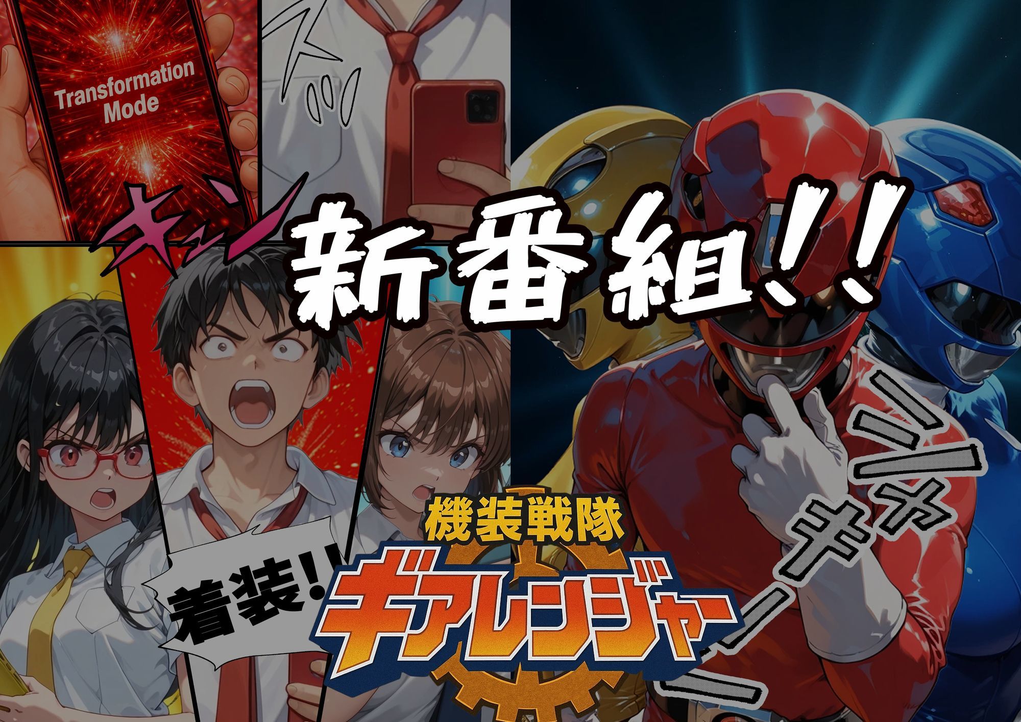 機装戦隊ギアレンジャー 第一話 戦隊ヒロインドキドキの初H？ サンプル画像1