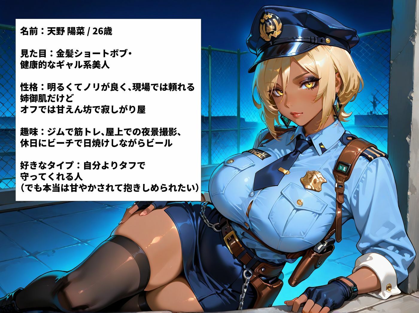 爆乳女警察官を勤務中にハメまくった一部始終 サンプル画像4