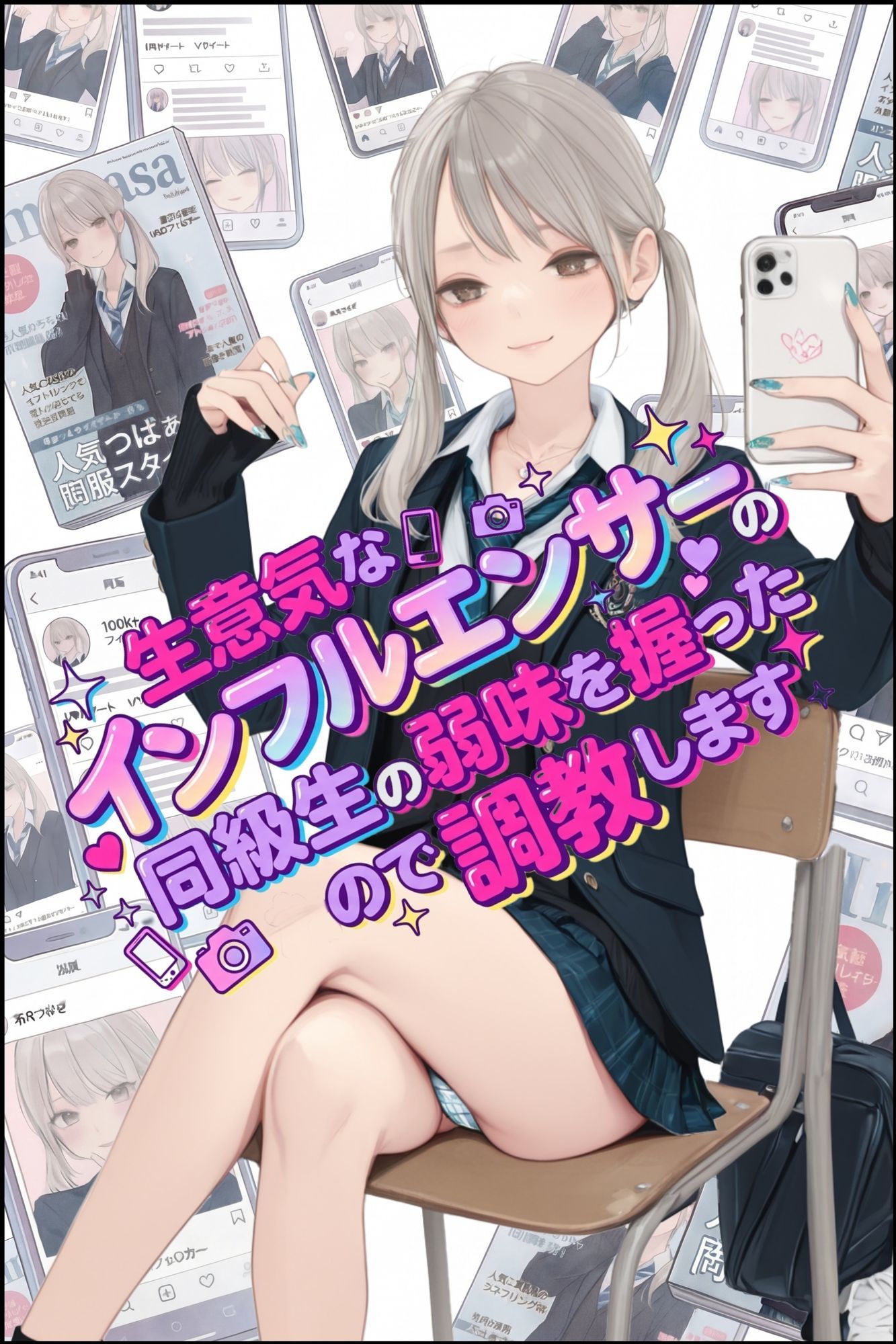 生意気なインフエンサーの同級生の弱味を握ったので 調教します サンプル画像1