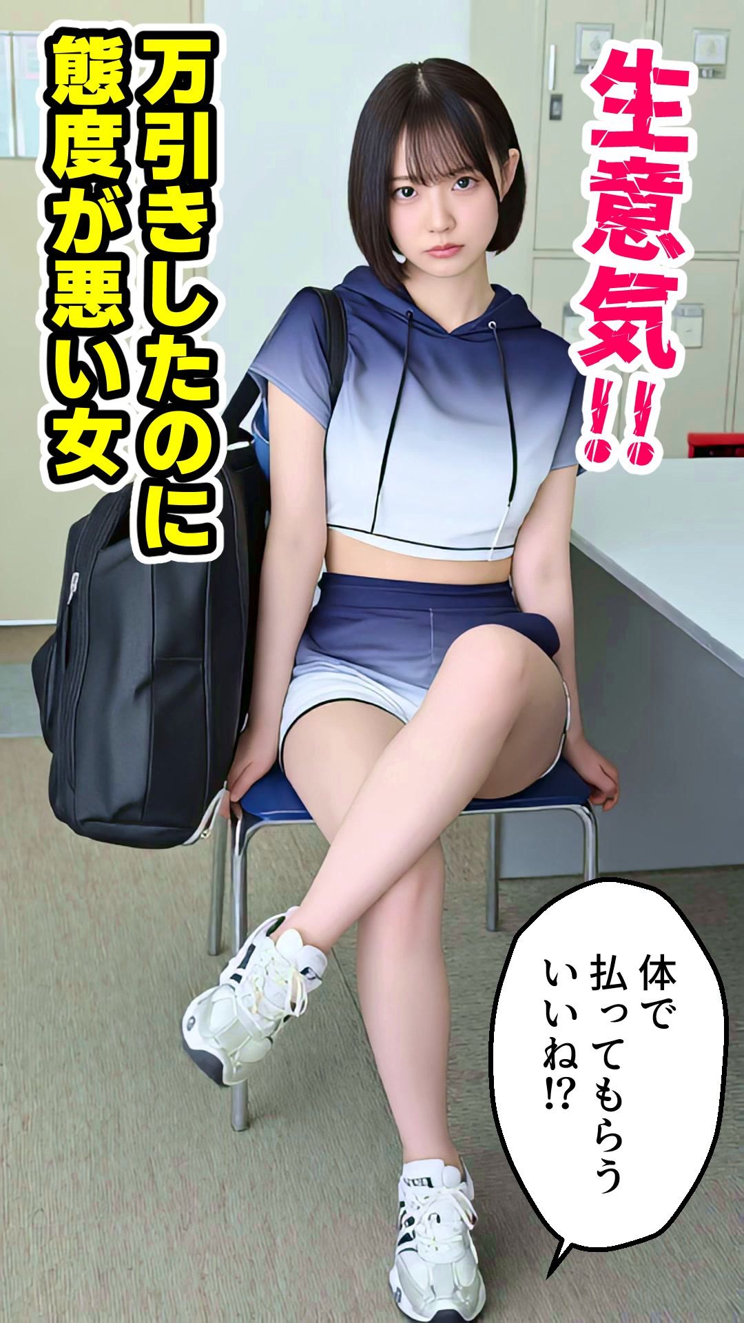 生意気ラッパーわからせ中出し【淫語ラップエロ動画】万引き女・地下アイドル・お風呂上がり妹 サンプル画像2