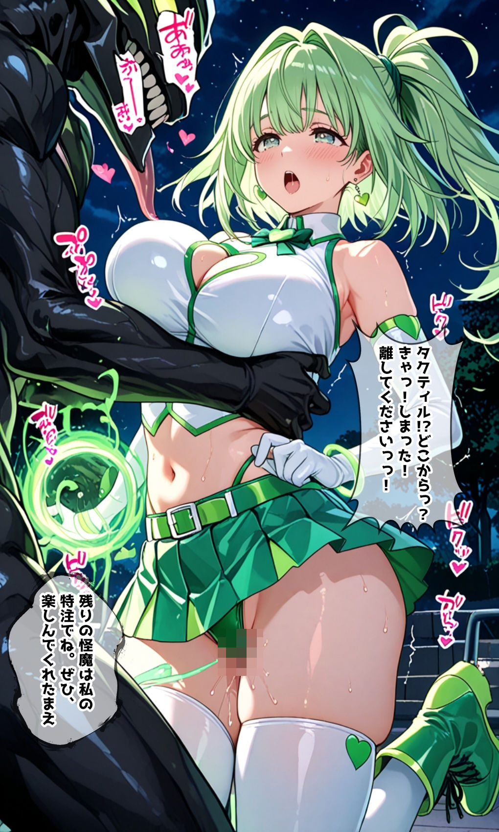 緑の戦士 ライム・ヴェール 〜変身絶◯に堕ちるヒロイン〜 サンプル画像5