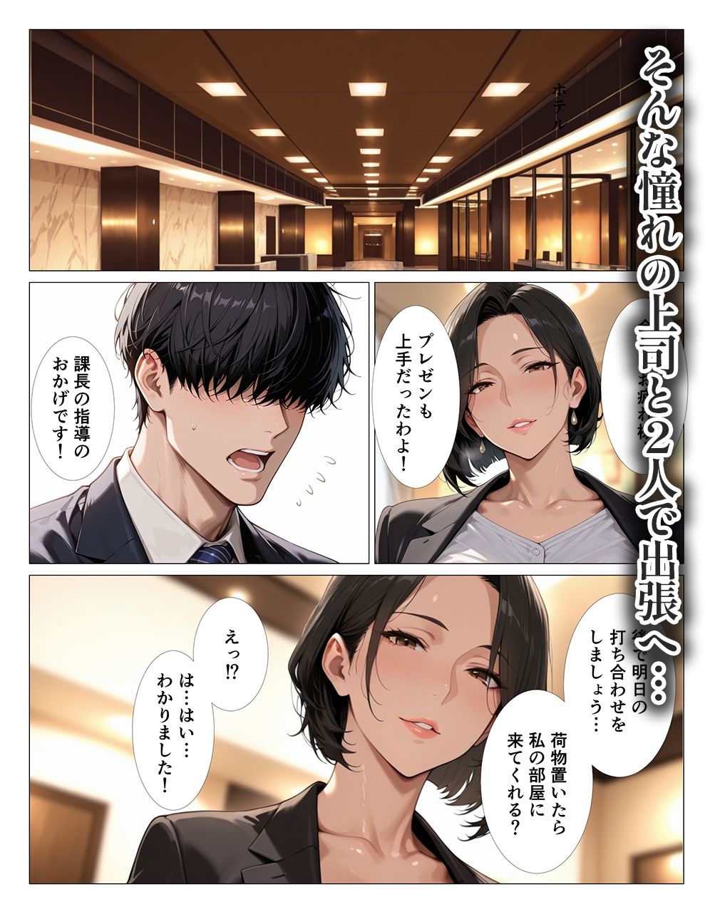 肉食過ぎるクールな上司に出張先で中出しさせられ続けた話 サンプル画像2