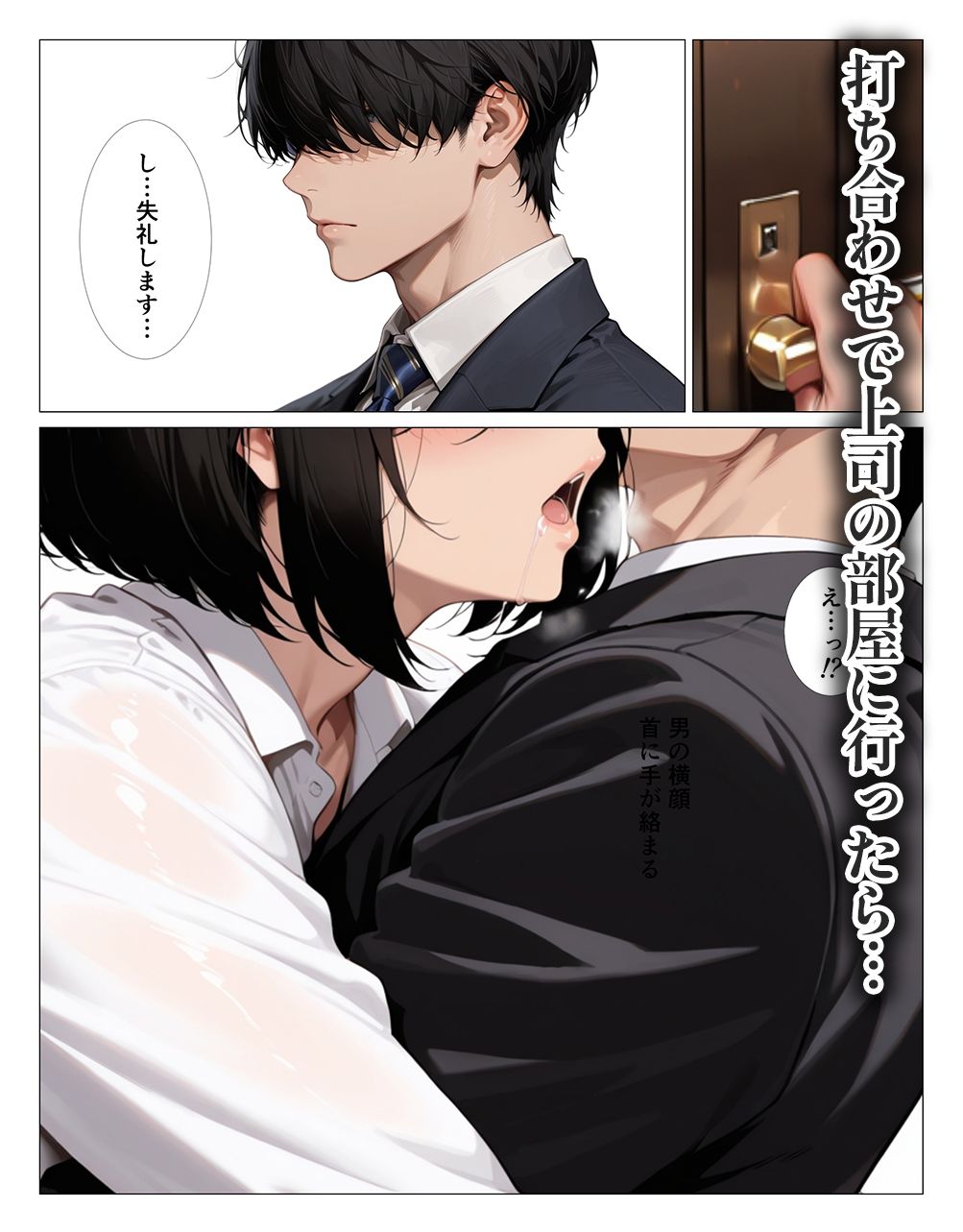 肉食過ぎるクールな上司に出張先で中出しさせられ続けた話 サンプル画像3