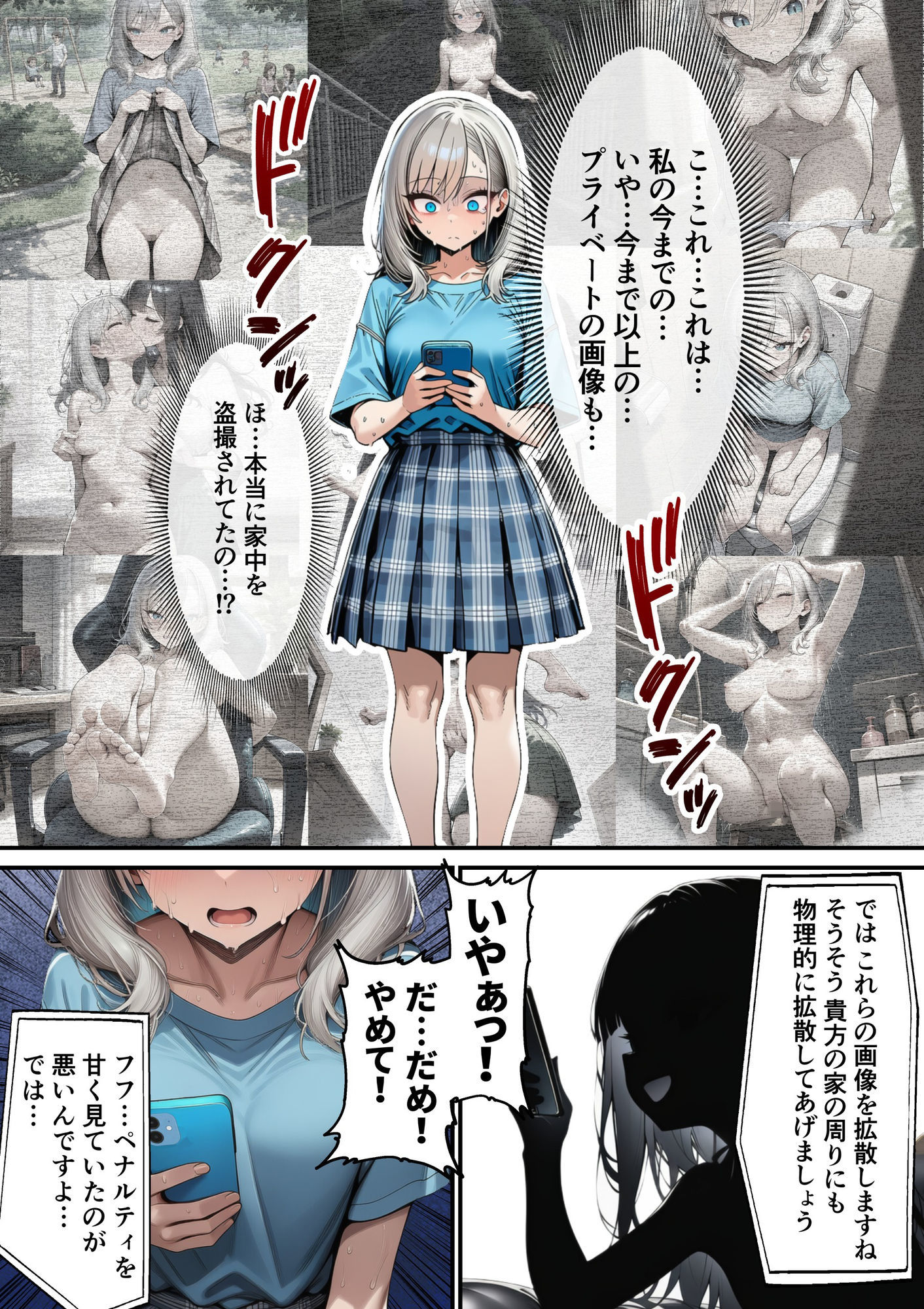 軽い罰ゲームのつもりが、親友三人まとめて弱みを握られ、羞恥指令に従わされるようになった話 ―中編― サンプル画像2