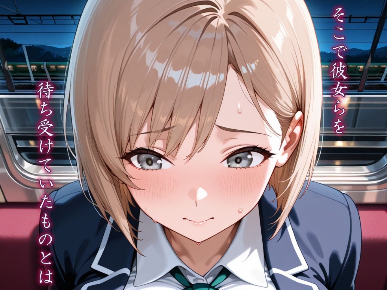 通学電車緊縛レ〇プ〜性奴●へと堕ちていく女子校生たちの性活記録〜【500枚】 サンプル画像2