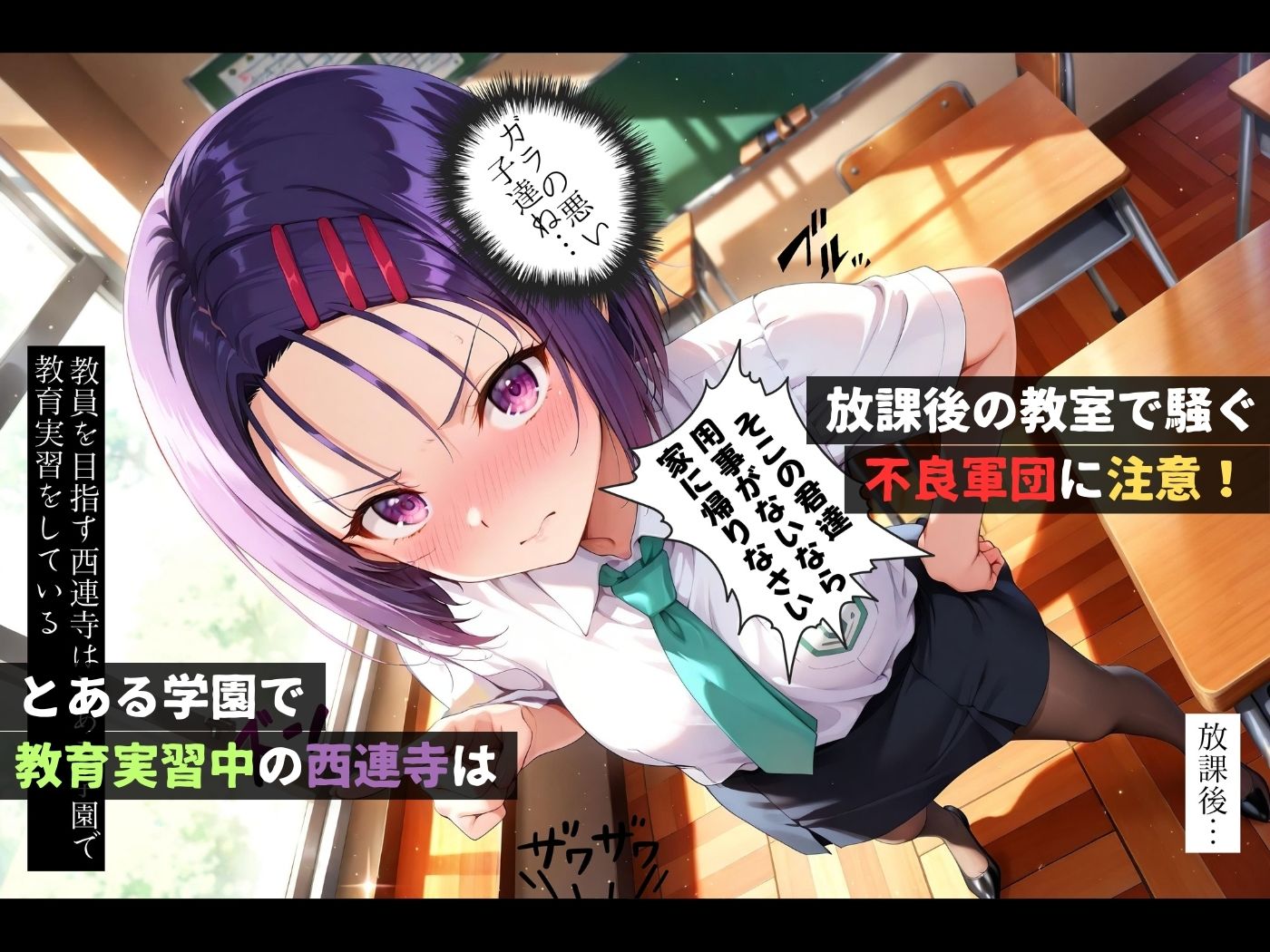 集団レ●プ〜不良軍団を注意しただけなのに〜西連寺●奈編〜【ストーリー＆4K神動画】 サンプル画像1