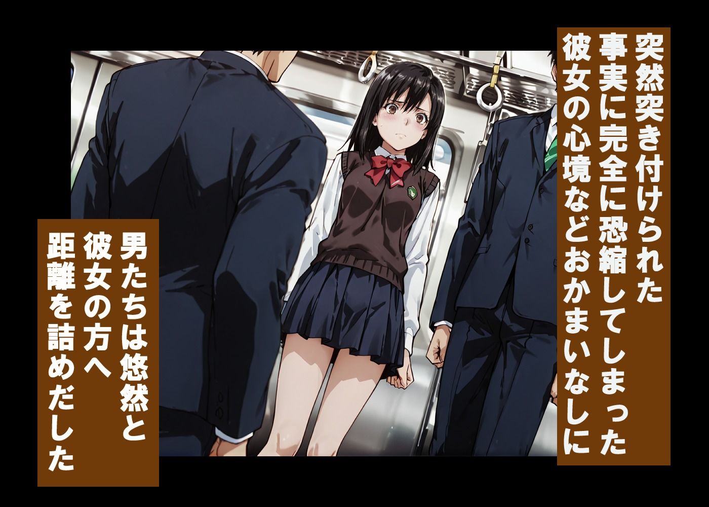 黒髪〇〇〇〇ゆかの痴●体験記  （テキスト付きエロCG集） サンプル画像1