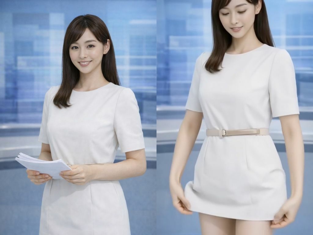 100人の女子アナが自らパンティを見せてくれる動画 サンプル画像10