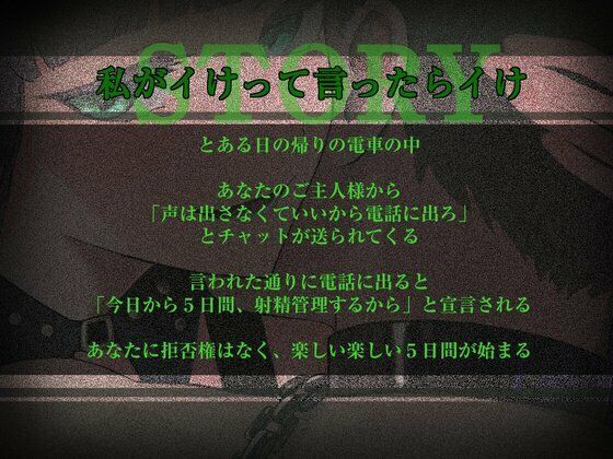 5日間の射精管理〜私がイけって言ったらイけ〜 サンプル画像1
