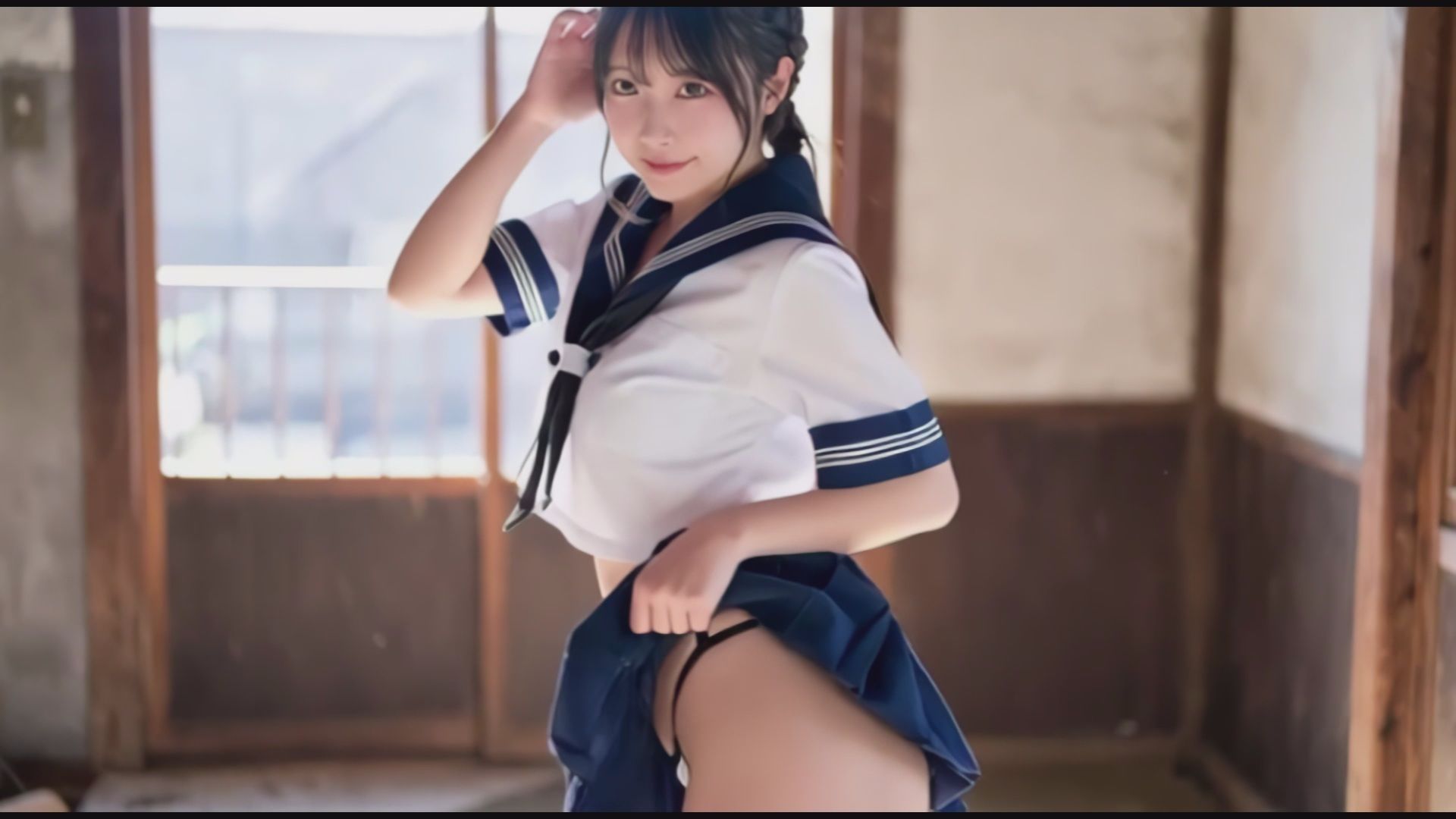 No.001無防備すぎる脚とパンチラ動画  30分 サンプル画像1