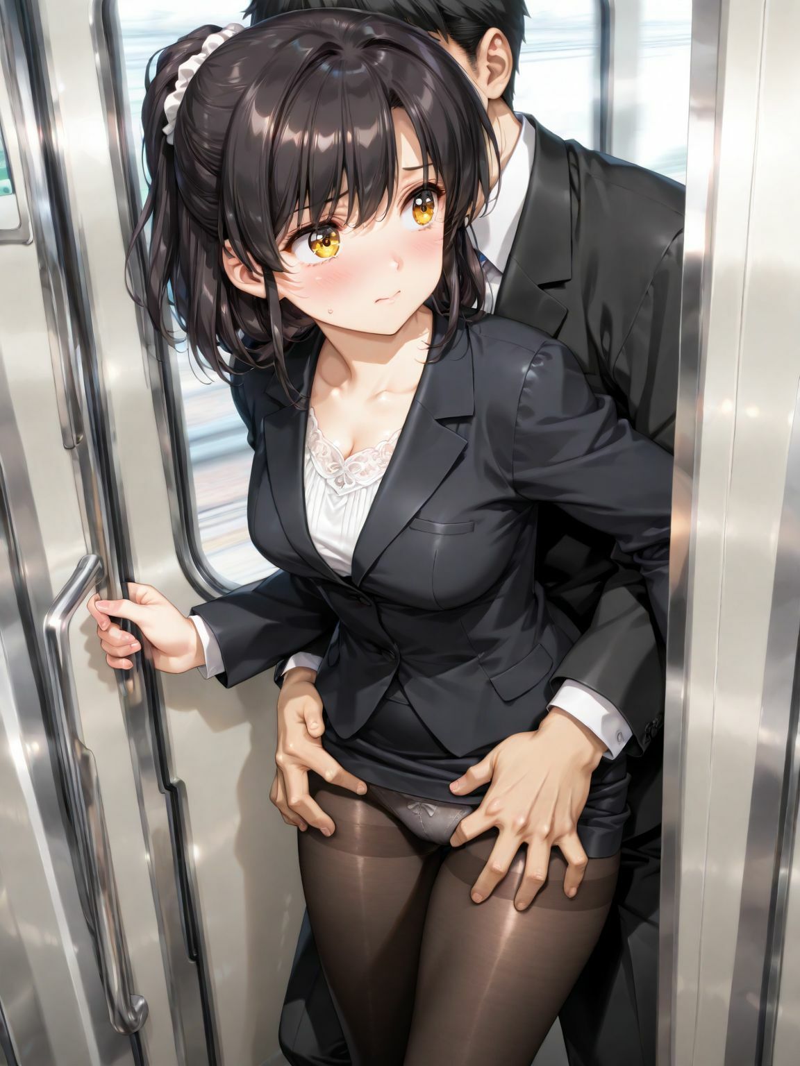 OL  痴●電車 サンプル画像2