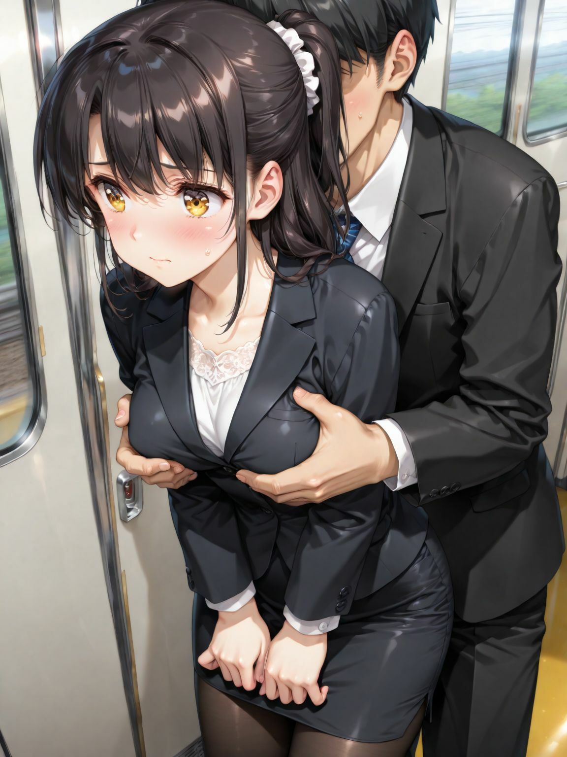 OL  痴●電車 サンプル画像3