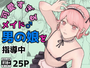 可愛すぎるメイド男の娘♂を指導中