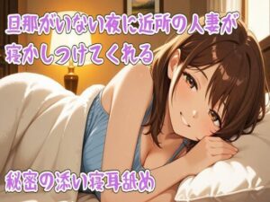 【ASMR】旦那がいない夜に近所の人妻が寝かしつけてくれる〜秘密の添い寝耳舐め〜