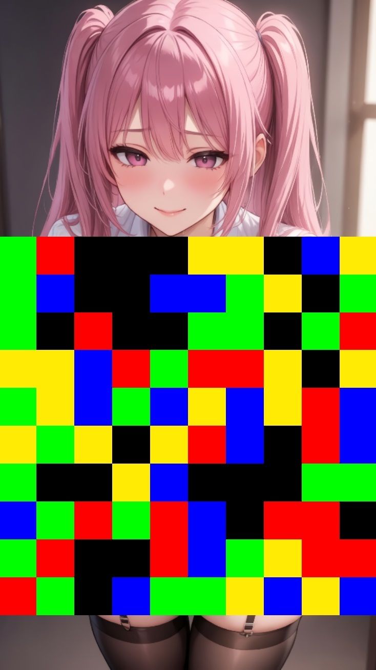 【 シームレス動画・着エロに特化！】もざ消し！ パート2 〜モザイク風ブロックをなぞって消す爽快パズルゲーム〜 サンプル画像5