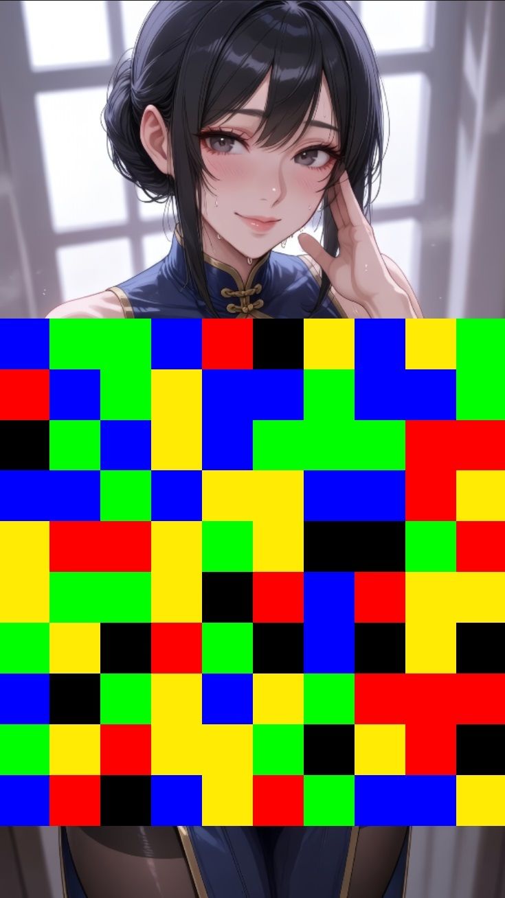 【 シームレス動画・着エロに特化！】もざ消し！ パート2 〜モザイク風ブロックをなぞって消す爽快パズルゲーム〜 サンプル画像9