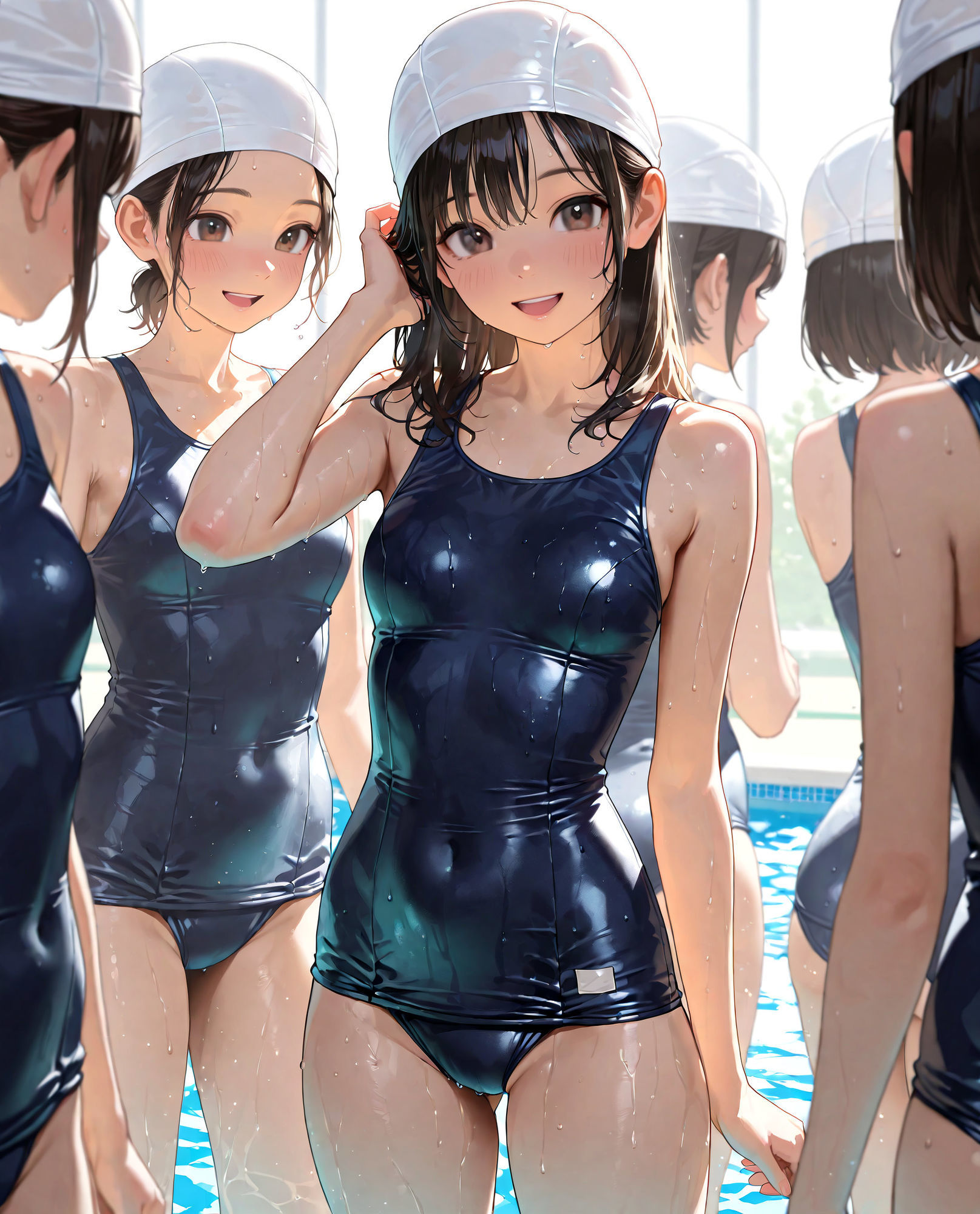 【483枚】狙われたスクール水着の少女たち！ サンプル画像1