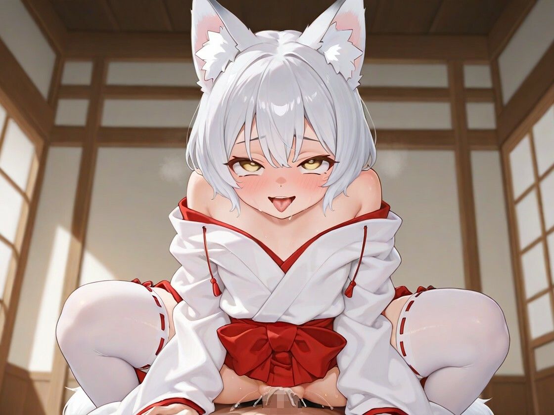 【KU100】アゲマン銀髪のじゃ〇リ妖狐がキツキツまんこで逆レしてきます〜俺が社長になるまでのサクセスストーリー〜【けもみみ/ファンタジー】 サンプル画像5