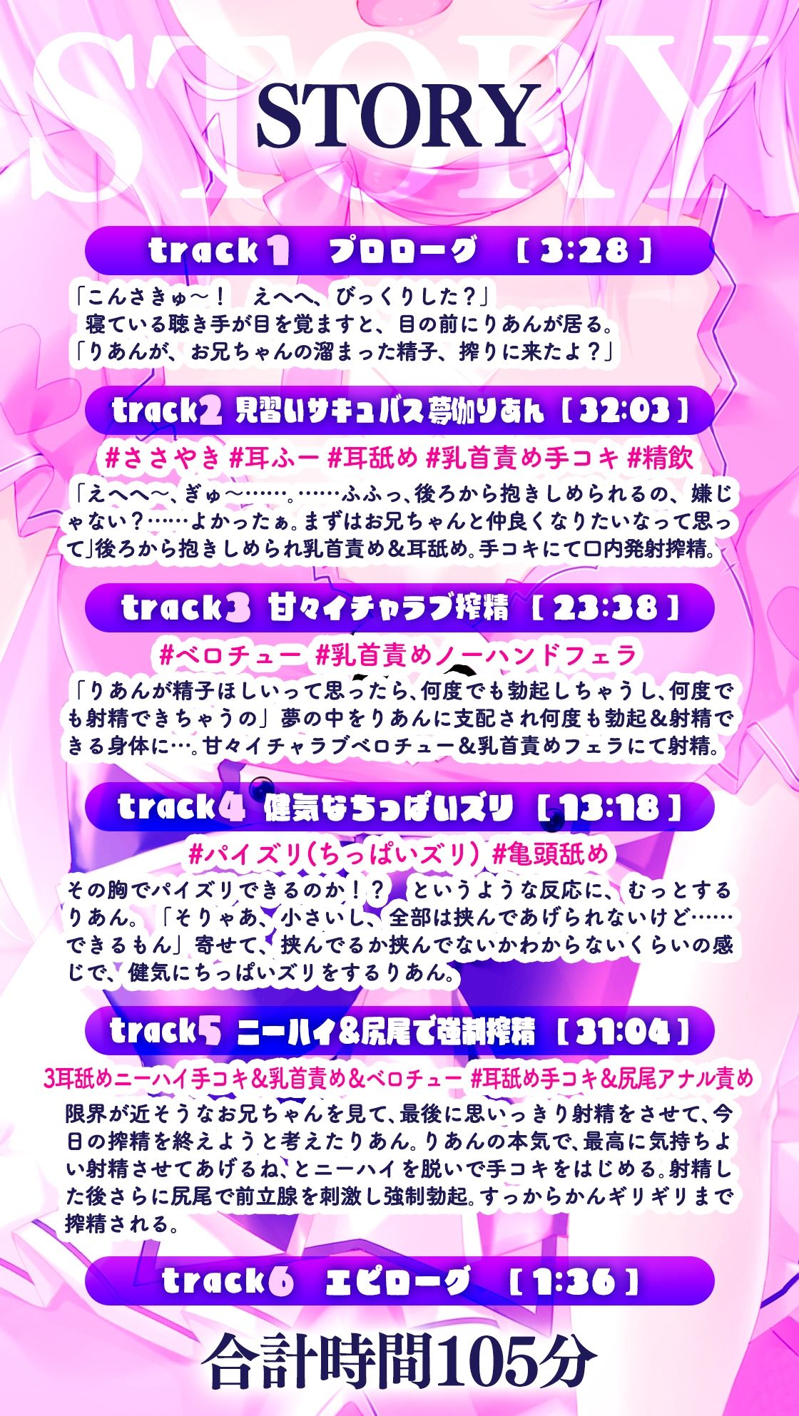 【KU100使用】見習いサキュバスのいちゃらぶ耳舐めご奉仕 〜お兄ちゃんの精子、いっぱいちょうだい？〜【処女作】 サンプル画像1