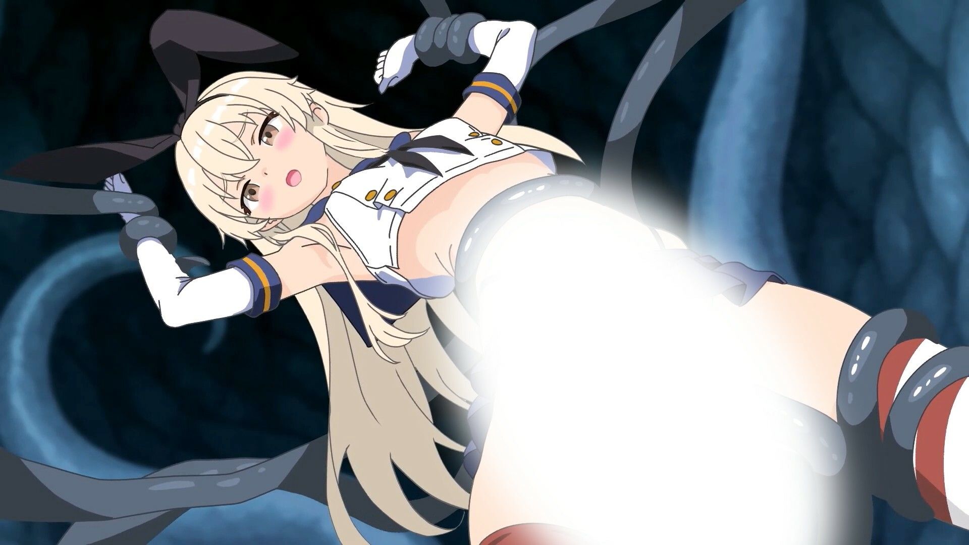 【Live2Dアニメ】深海棲艦に捕縛された島風の末路… サンプル画像1