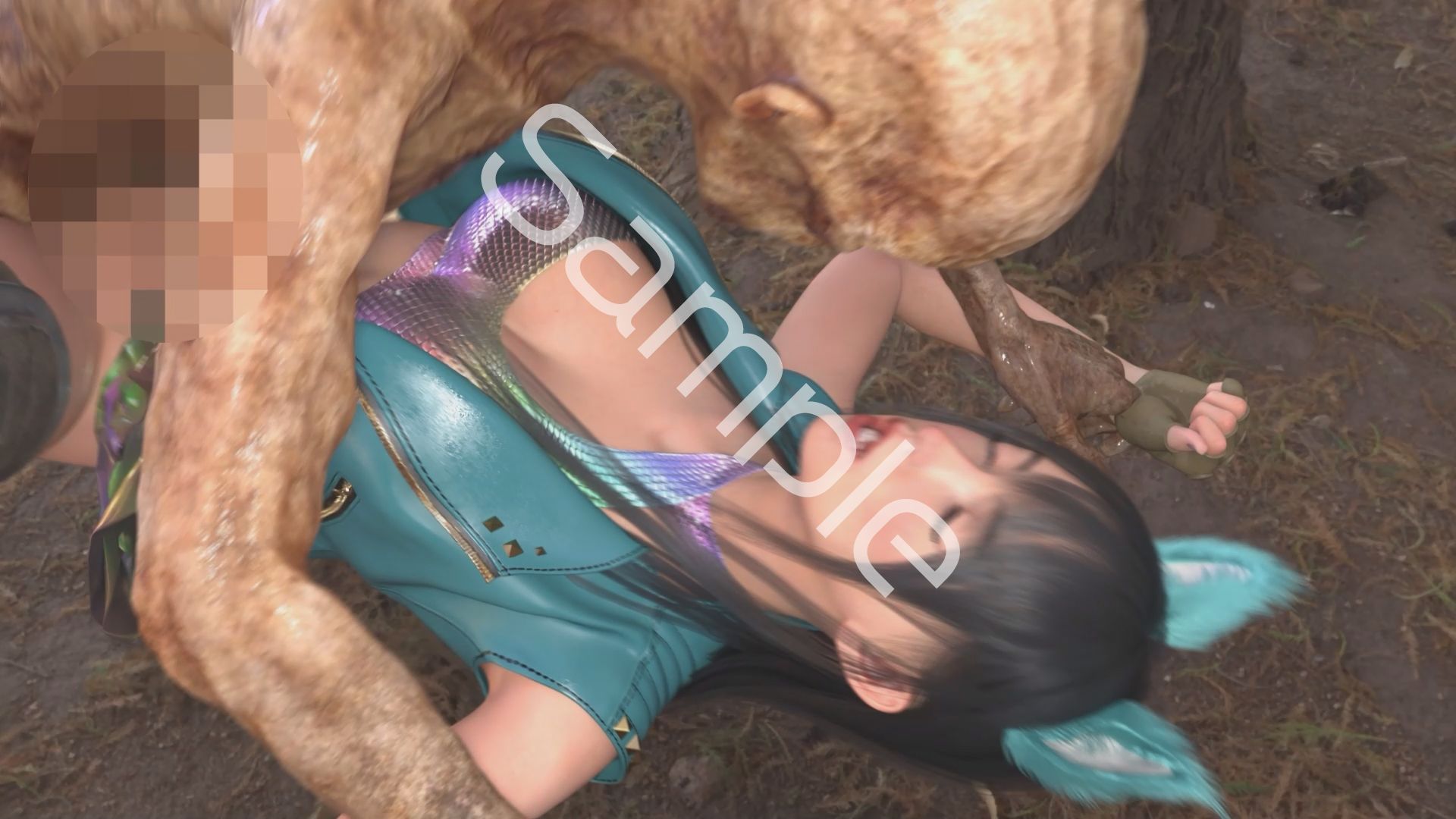 【△100】沙耶が主人公のMMORPG『編隊コレクション:Re』ゲーム動画（Vol.01:ゾンビの集団によるレ○プ被害に遭ってしまう:正常位） サンプル画像5