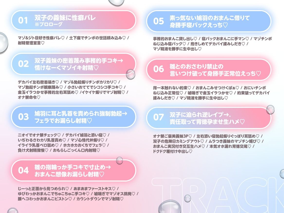 【いぢわる射精管理/全裸差分イラスト付き】デカパイ双子義妹のいぢわる射精管理 〜ジト目大好きマゾおにいのお世話はおまかせ〜【KU100】 サンプル画像5