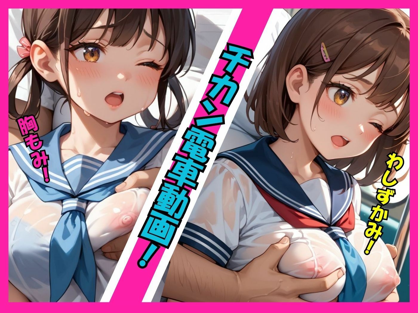 【アニメ動画 縦向きバージョン】痴●される36人＋10人の少女たち！ サンプル画像5