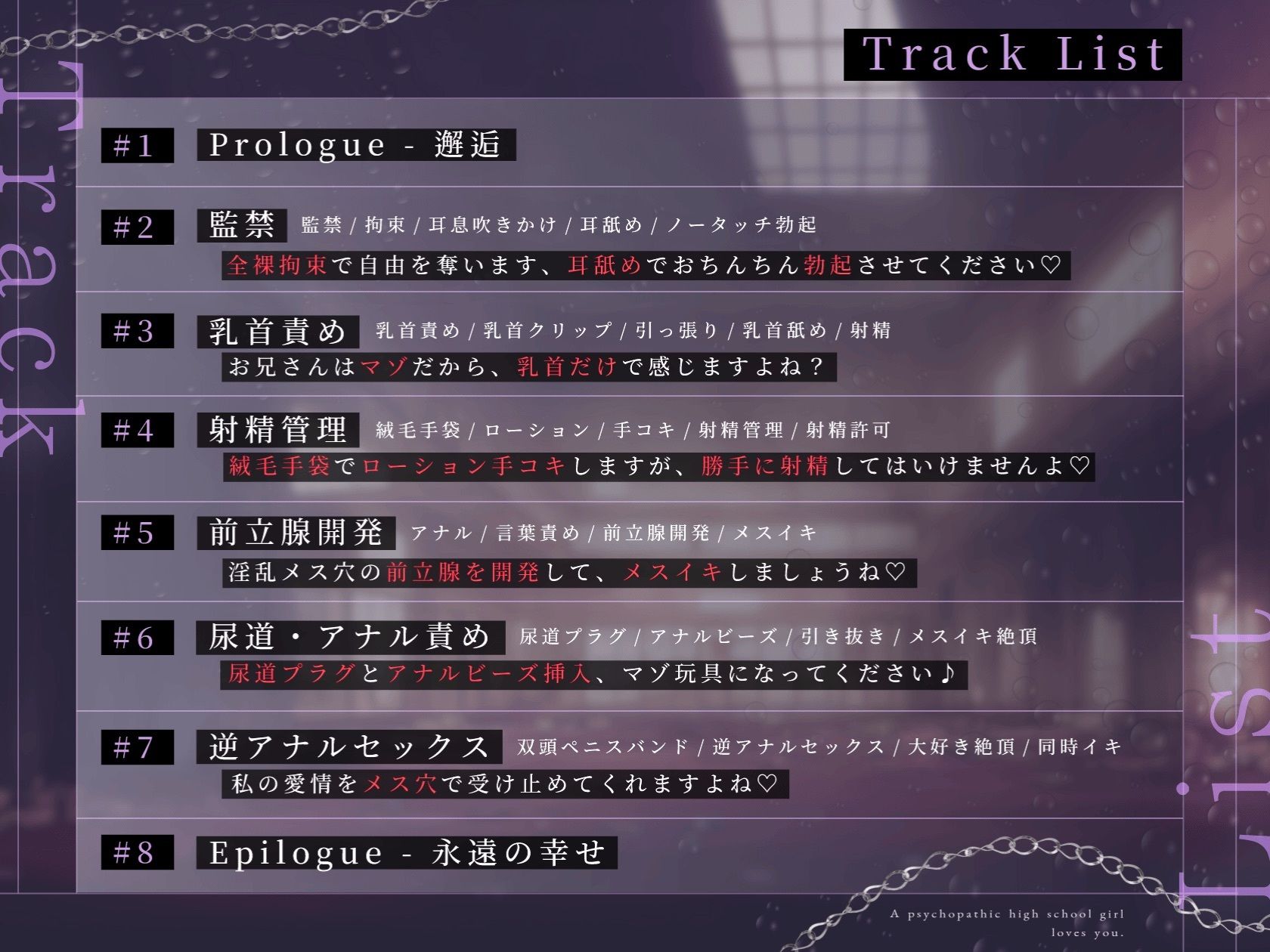 【ドM向け】逆監禁 〜サイコパス女子校生による拘束メス堕ち逆レ●プ（はーと）〜 サンプル画像3