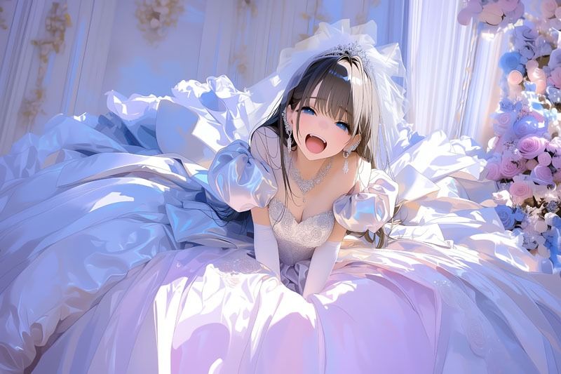 【ドレス美少女49】ツルツルドレスの中の秘め事 サンプル画像4