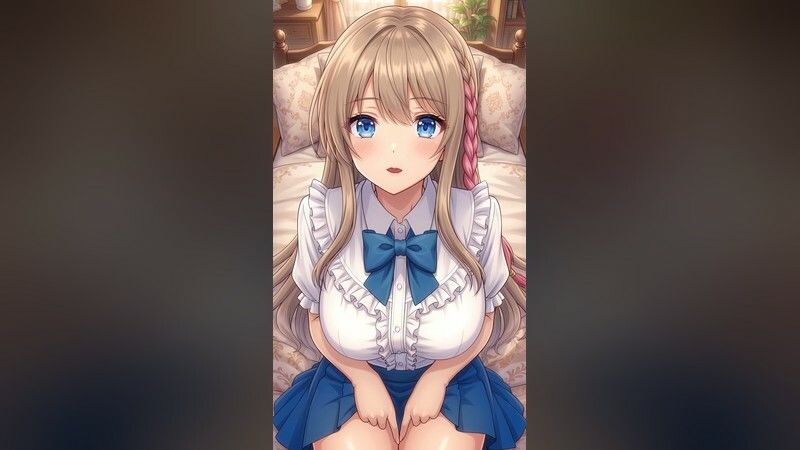 【フルモーション】激かわ彼女と主観疑似セックス〜ドスケベおねだりで本気イキ〜｜4Kフルボイスアニメ サンプル画像1
