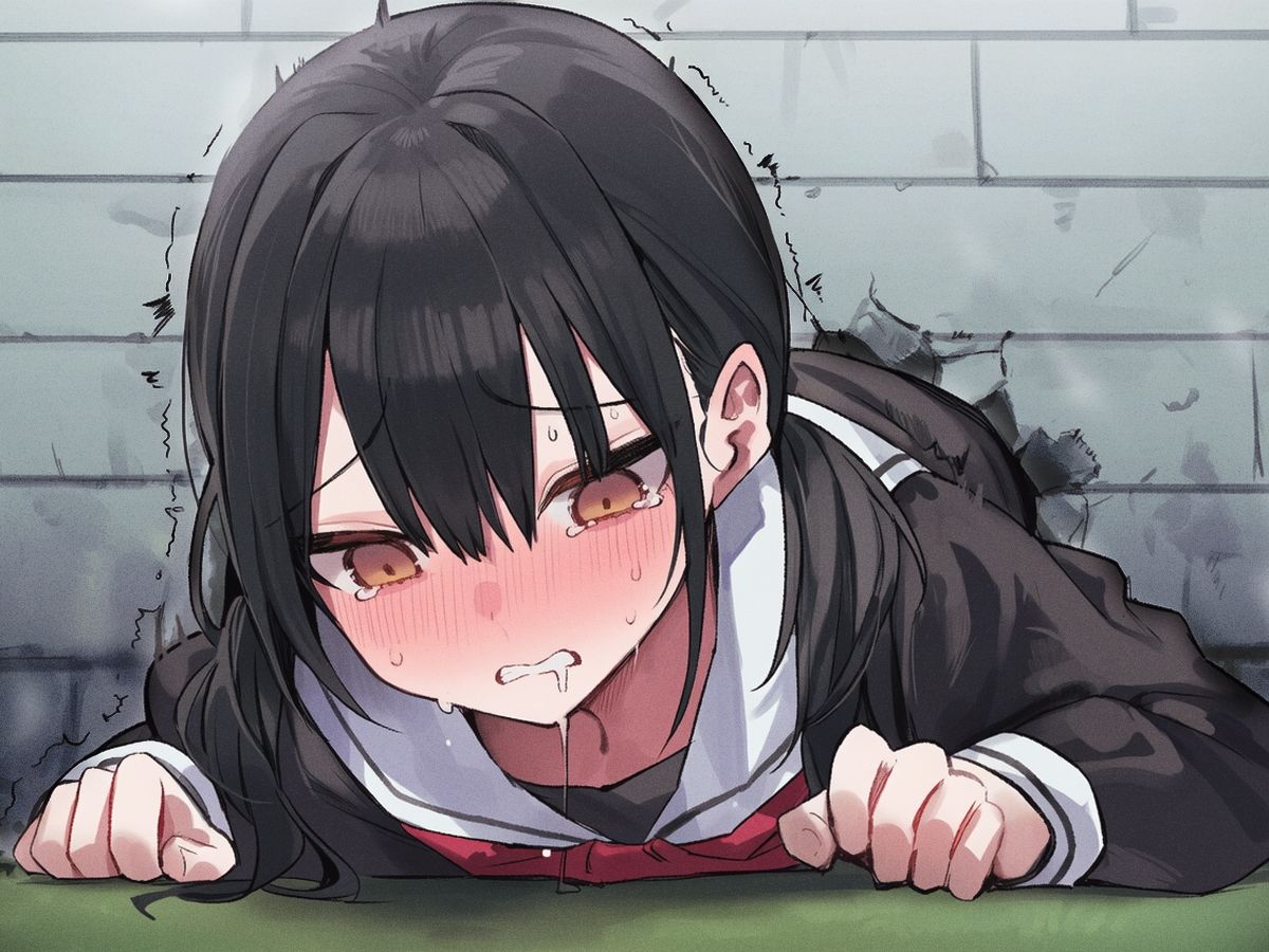 【壁尻BSS】壁にハマった初恋のあの子がヤンキーに犯●れるのを、僕は見てる事しかできなかった。 サンプル画像3