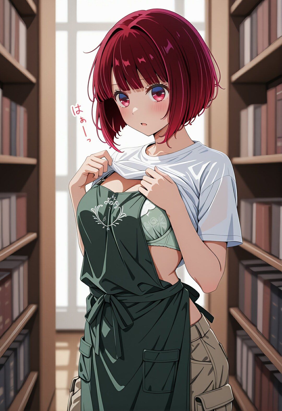 しーっ…全部見透かされてる（はーと） 有〇かなの図書館中出し孕ませ記録 サンプル画像4