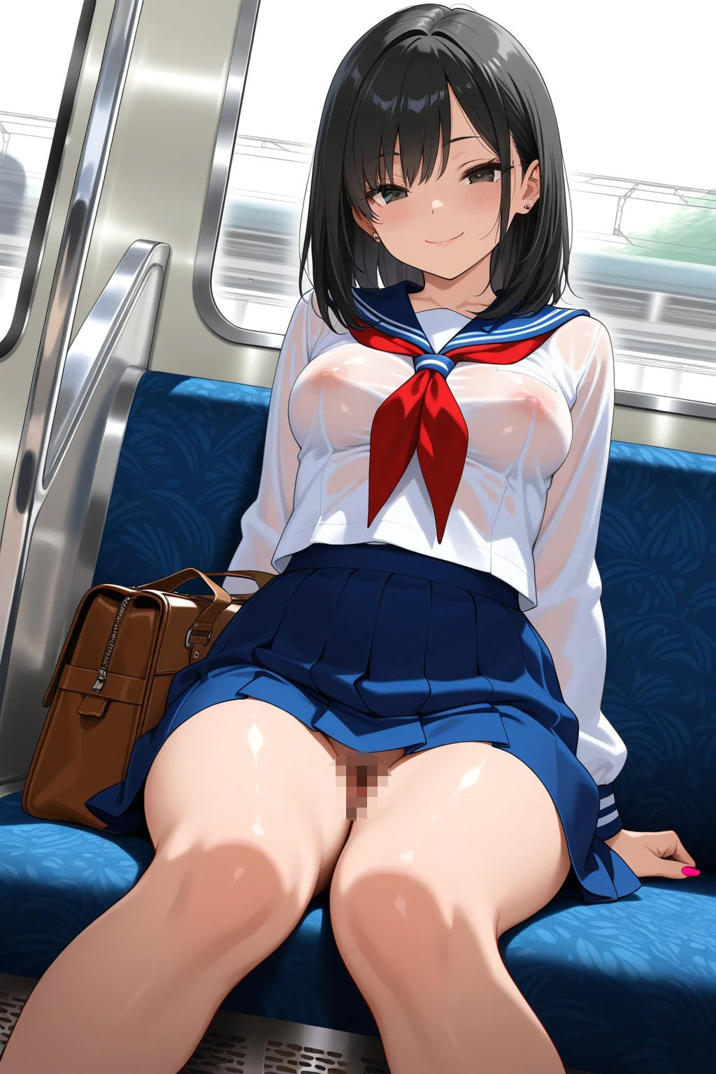 なぜか透けて見える女子校生たちの日常 サンプル画像1