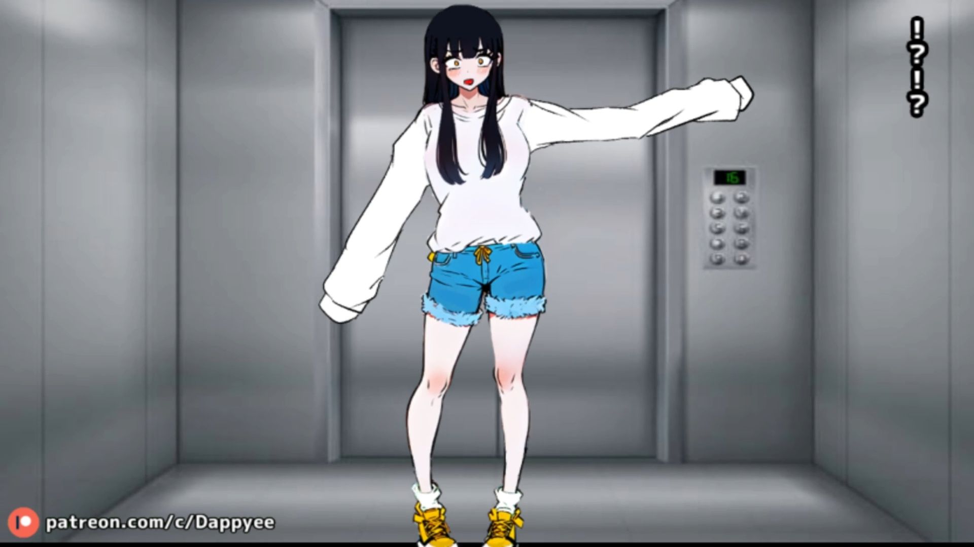 エレベーターに乗っていた女の子はお腹の調子が悪かったようだ…【脱糞奮闘記】 サンプル画像1