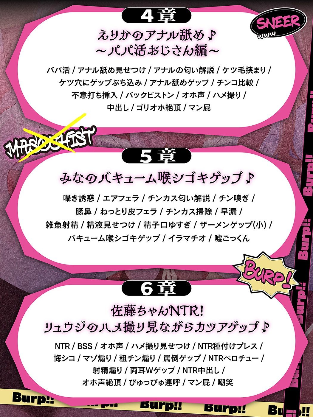 カツアゲェェエエップ！！カースト上位のビッチギャル達に搾られまくる、マゾの僕。【ゲップ特化・NTR・マゾ向け】 サンプル画像6