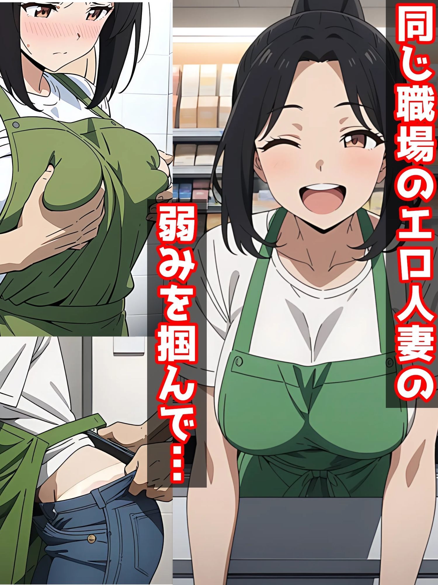 コンビニで働く人妻を孕ませNTR サンプル画像1