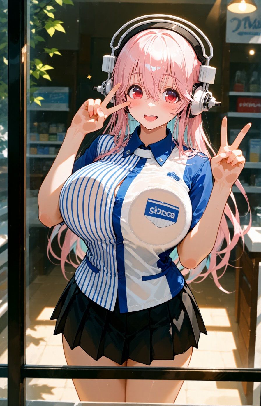 コンビニ店員そ●子ちゃん 知らないオジサンにヤられちゃう サンプル画像2